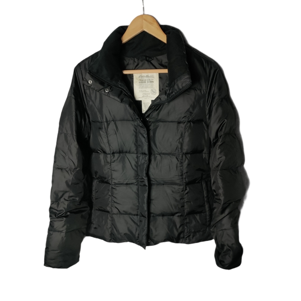 Eddie Bauer black down jacket size medium